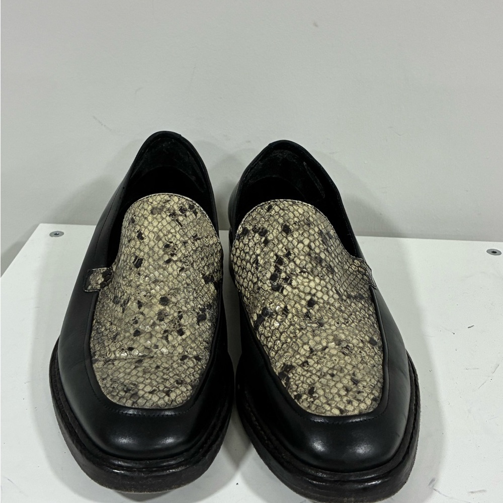 John Varvatos Leather Loafer With Python Eu 43.5 … - image 5